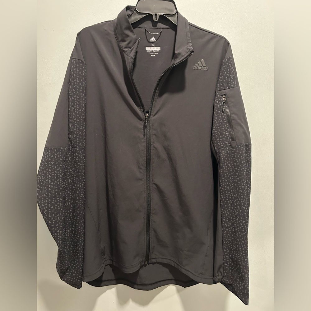 Women’s Adidas Lightweight Climastorm Energy Running Jacket Black Size Medium